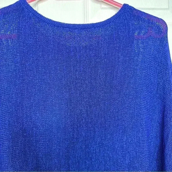 Nygard  Knit Poncho Blue Size Medium - Picture 10 of 16